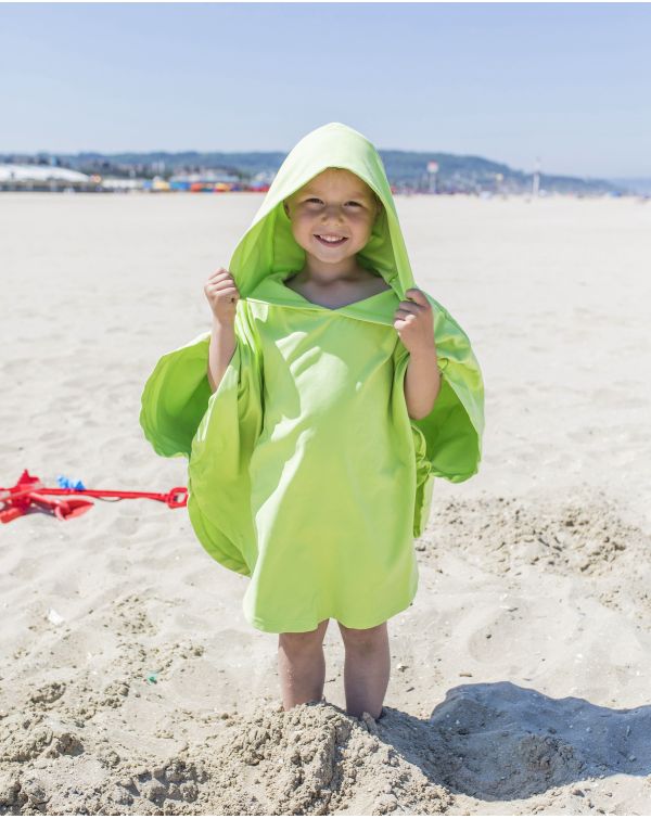 Poncho de plage enfant - Heiata - Lime - 120x60 cm